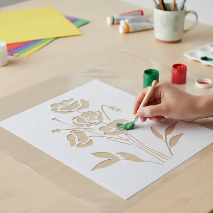 Stencil 25X30  ANK04 - Floral