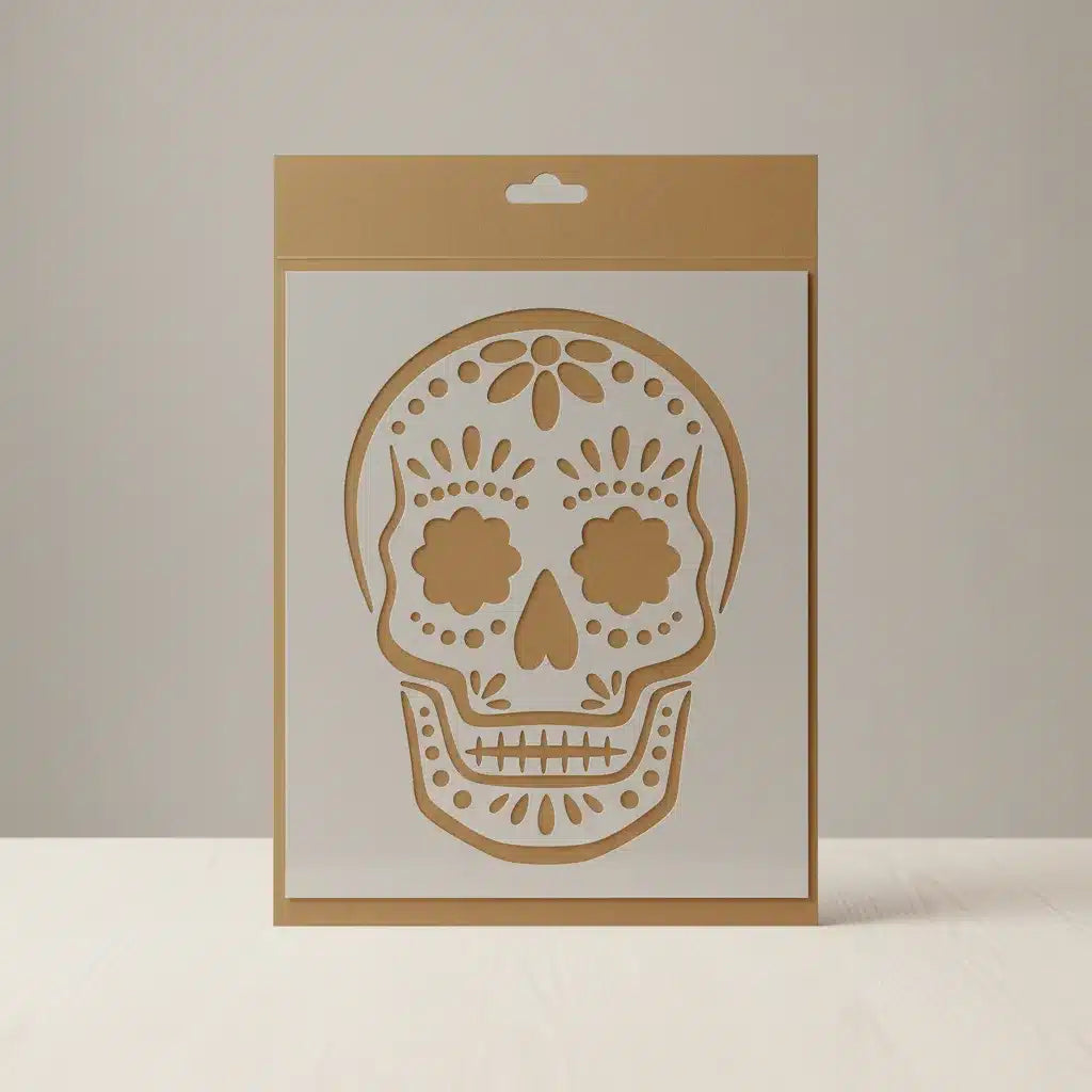 Stencil 25X30  AND01 Calavera