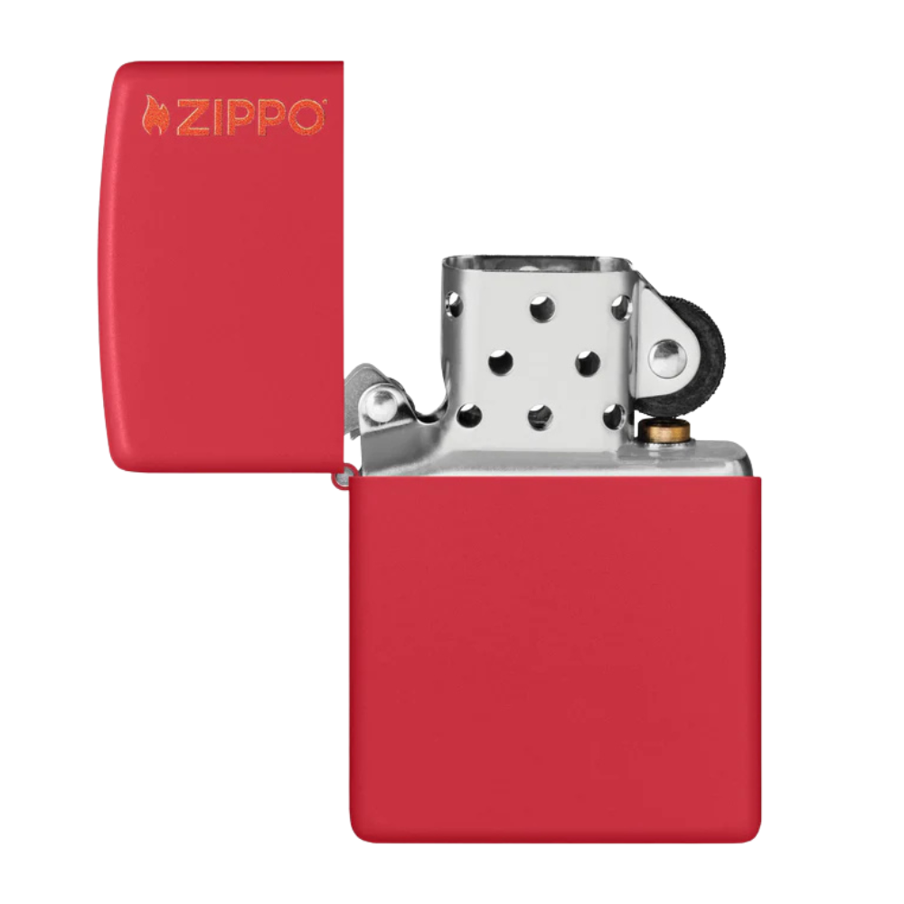 Encendedor Zippo Red Matte With Logo Rojo ZP233ZL