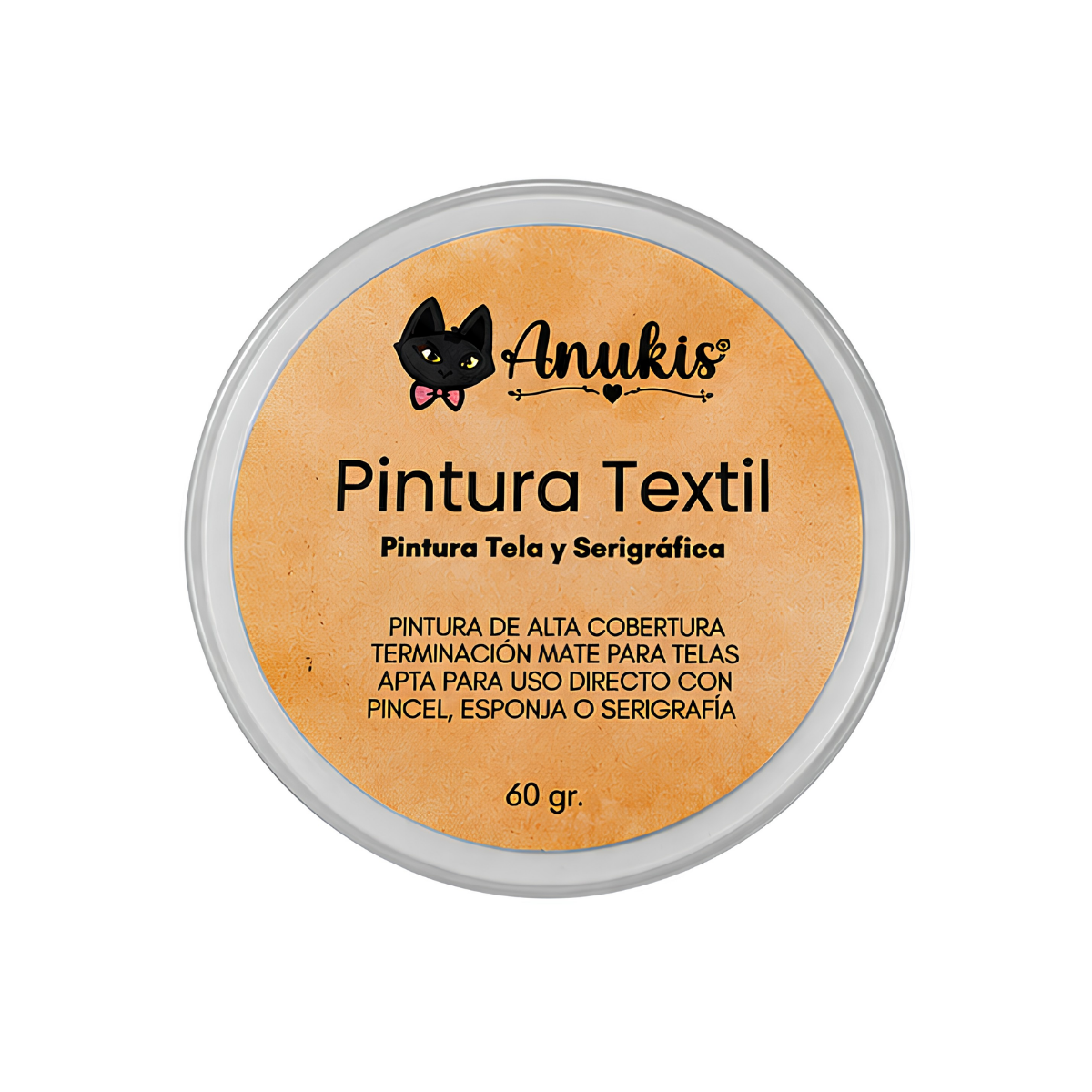 Anukis Pintura Textil y Serigráfica Violeta 60 grs.
