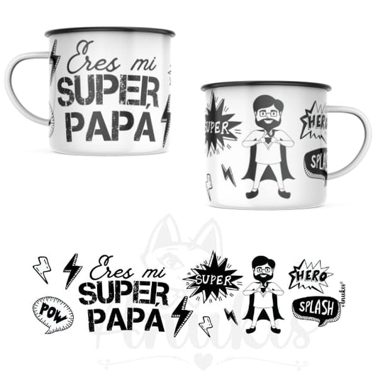 Tazón Enlozado "Súper Papá"