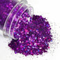Glitter Holográfico 10 Grs Fucsia