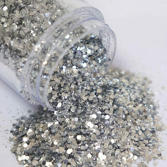 Glitter Holográfico 10 Grs Plata