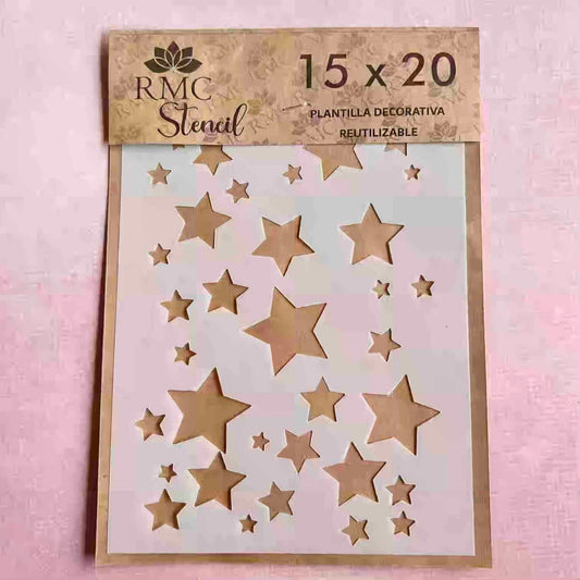 Stencil 15X20 ANT07 Estrellas