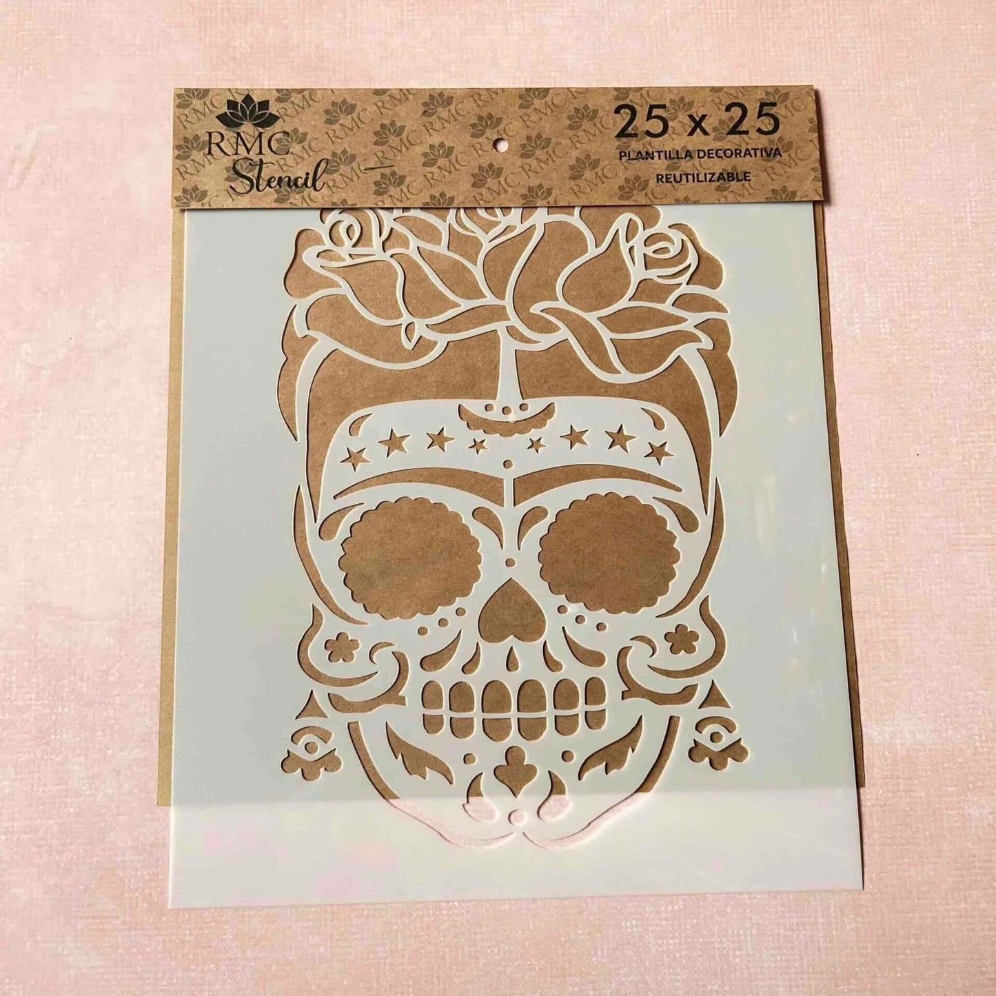 Stencil 25X30  Frida Calavera
