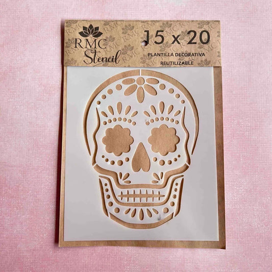 Stencil 15X20 AND01 Calavera