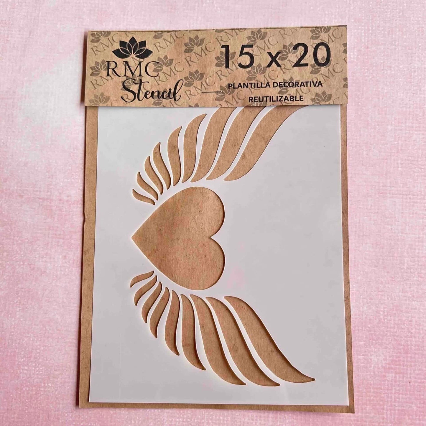 Stencil 15X20 AND03 Corazon Alas