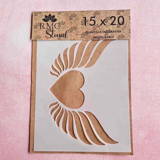 Stencil 15X20 AND03 Corazon Alas