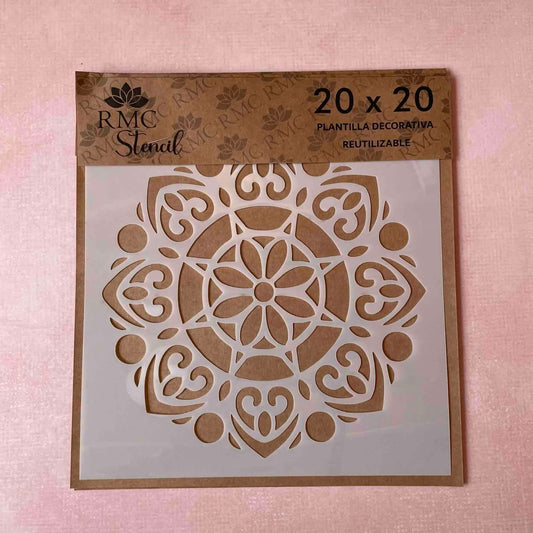 Stencil 20X20  Mandala MB3032