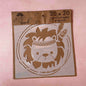 Stencil 20X20  Infantil Leon