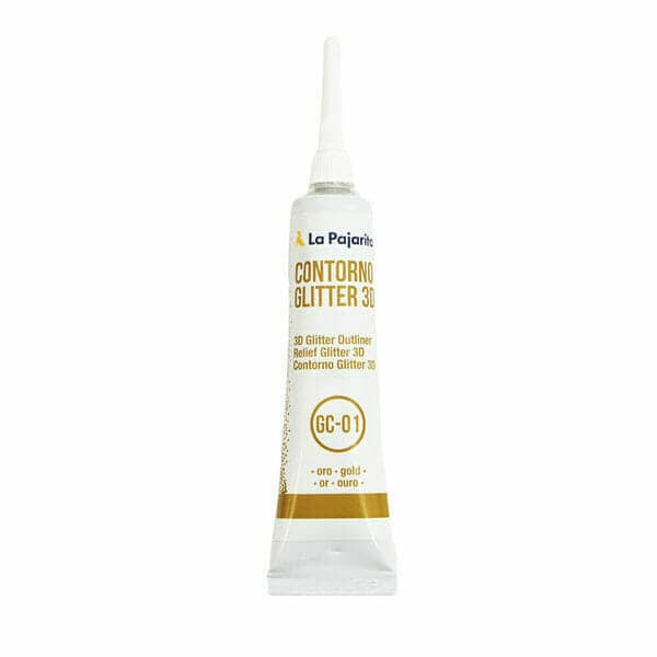 Contorno Glitter 3d Oro
