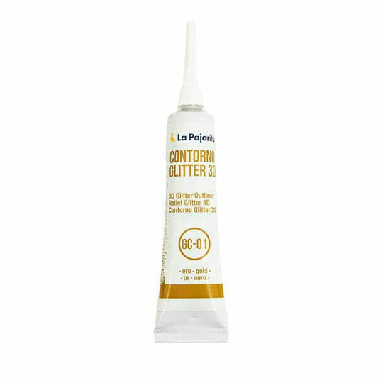 Contorno Glitter 3d Oro
