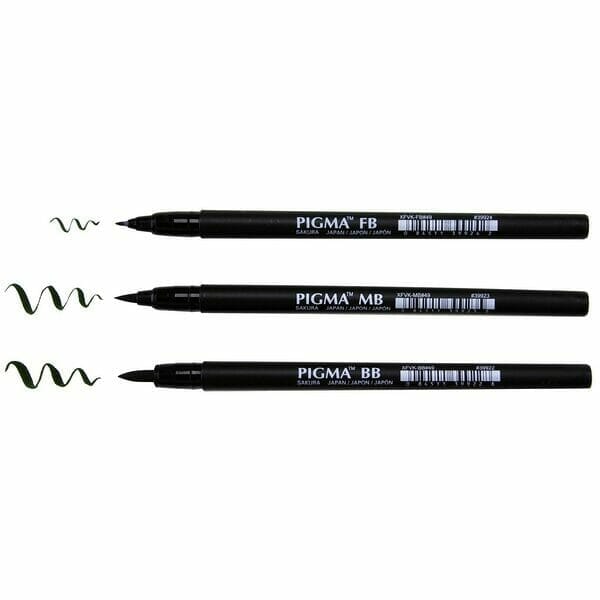 Marcador Mediano Pigma Brush Pen Sakura