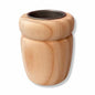 Mate Madera tipo Boquita 10 cm Interior acero