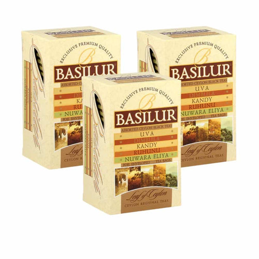 Te Basilur Pack 3 Cajas  Assorted Ceylan 25 Bolsas