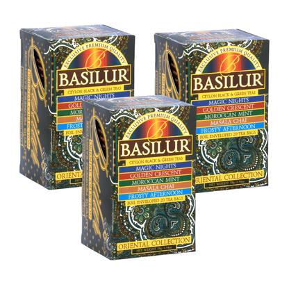 Te Basilur Pack 3 Cajas Assorted Oriental Collection 25 bolsas