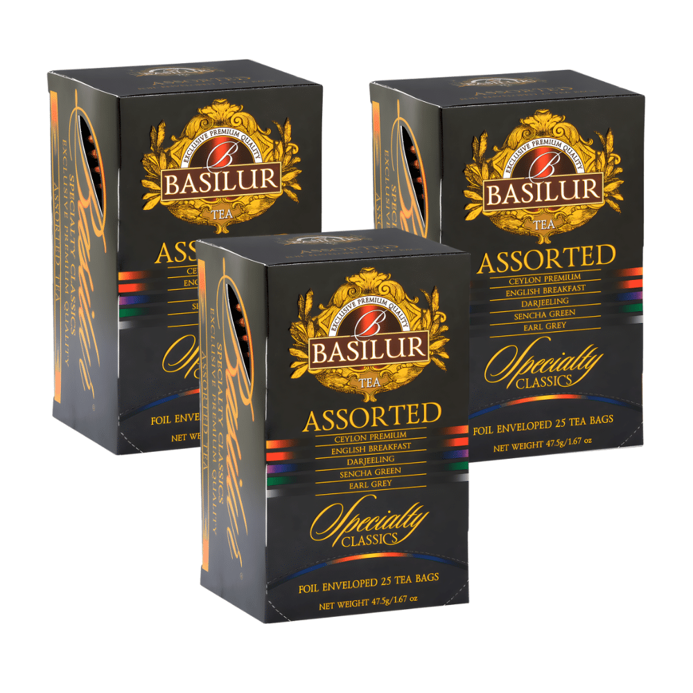 Te Basilur Pack 3 Cajas Assorted Specialty Classic 25 Bolsas
