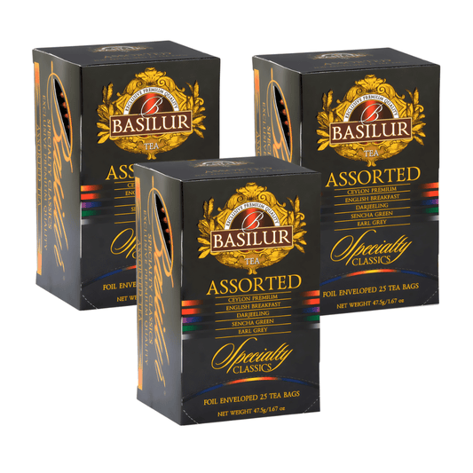 Te Basilur Pack 3 Cajas Assorted Specialty Classic 25 Bolsas