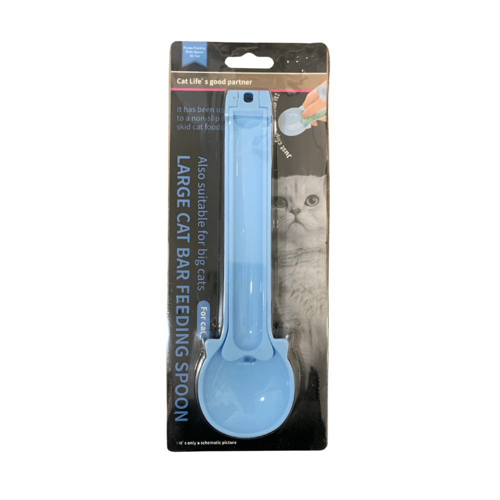 Cuchara Dispensadora para Churu y Snack Perro y Gatos Celeste