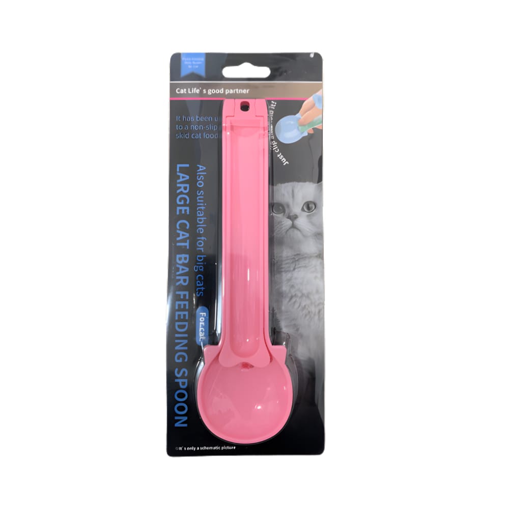 Cuchara Dispensadora para Churu y Snack Perro y Gatos Rosa