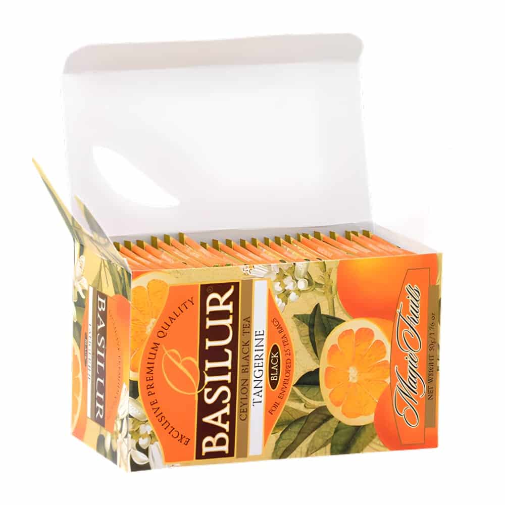 Te Basilur Negro Tangerine 25 bolsas