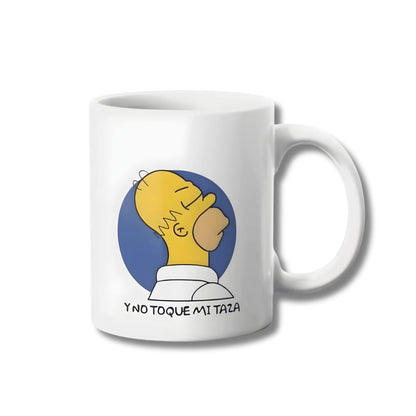 No Toques Mi Taza Homero Simpson Tazon 325ml