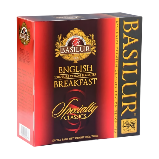 Te Basilur  Pack 2 Cajas English Breakfast 100 Bolsas