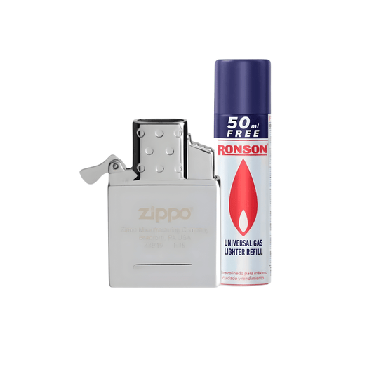 Kit Zippo Inserto Double Torch mas Gas Butano 300ml