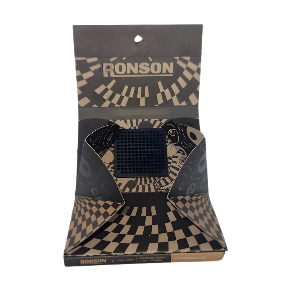 Papelillo Ronson Organic Kit 50 hojas + 50 Tips + Moledor