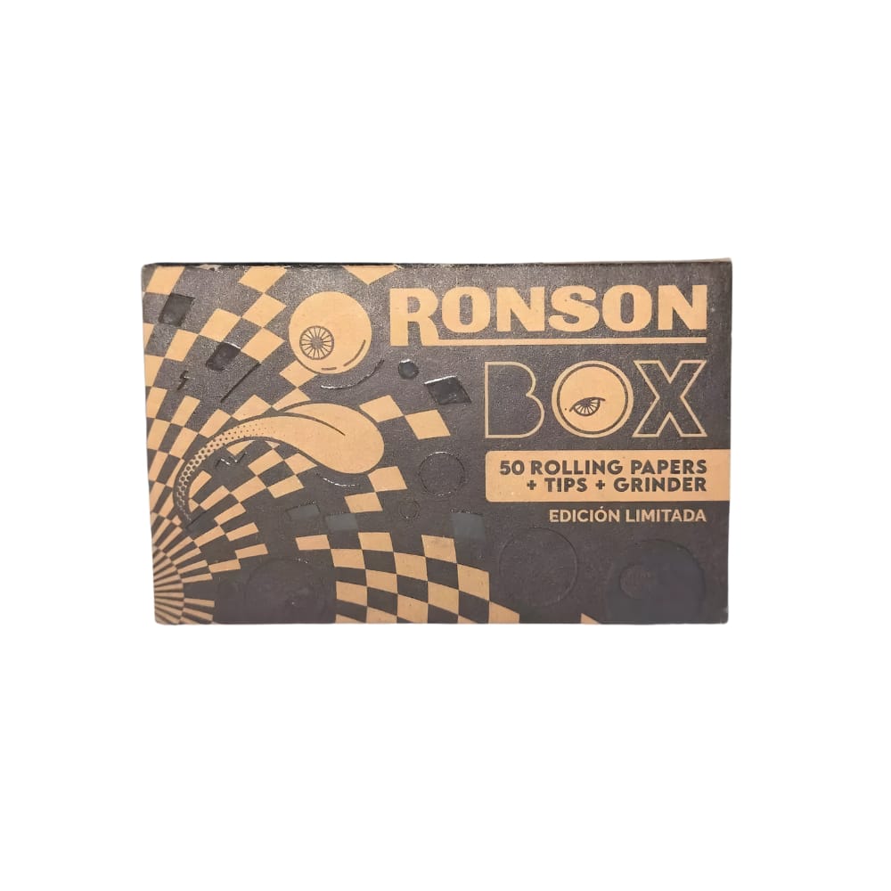 Papelillo Ronson Organic Kit 50 hojas + 50 Tips + Moledor