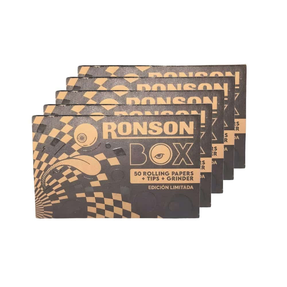 Display Papelillo Ronson Organic + Tips + Moledor  / 15 kits