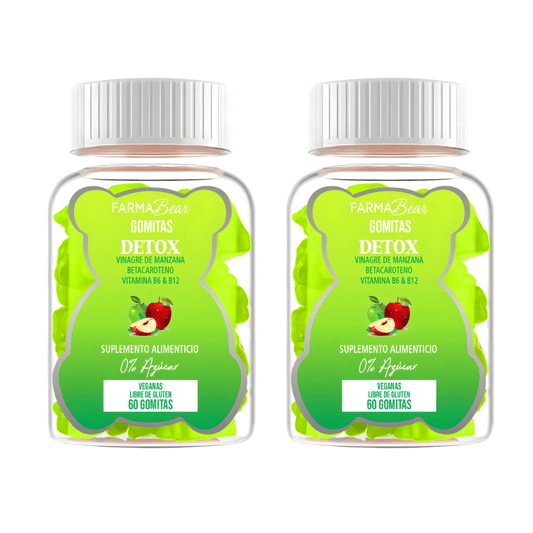 Vinagre De Manzana Detox + Vitaminas Farma Bear 120 Gomitas