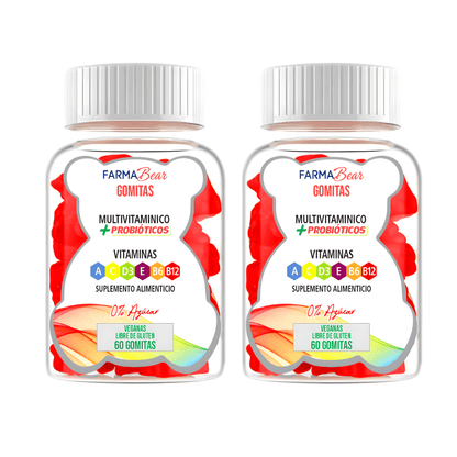 Multivitaminico + Probiotico Farma Bear 120 Gomitas