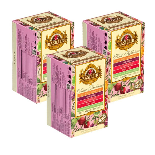 Te Basilur Pack 3 Cajas Infusion Frutal Vol IV 20 Bolsas