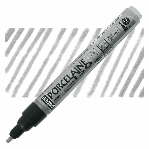 Pebeo Porcelaine 150 PLATA Medium Point Market 1.2 mm