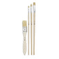 Pincel Set 3 Oleo Acrilico + Brocha Pelo Cerda Blanca Pebeo