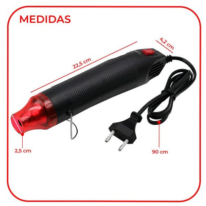 Pistola de calor 300 W de 2 velocidades