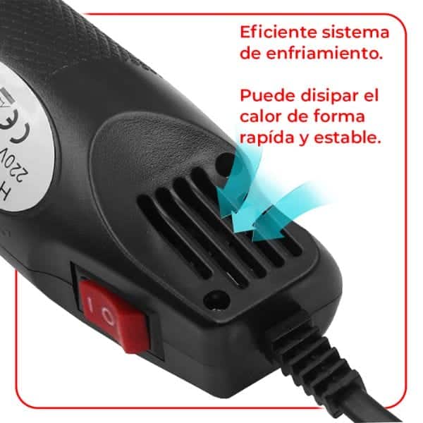 Pistola de calor 300 W de 2 velocidades