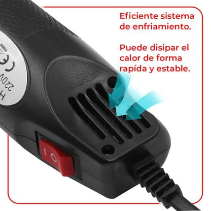 Pistola de calor 300 W de 2 velocidades