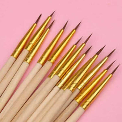 Set Pinceles Liners 000-00 colores