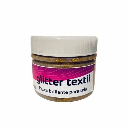 Pasta Glitter Textil 50 ml Oro