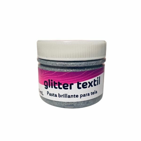 Pasta Glitter Textil 50 ml Plata