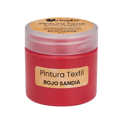 Anukis Pintura Textil y Serigráfica Rojo Sandia 60 grs.
