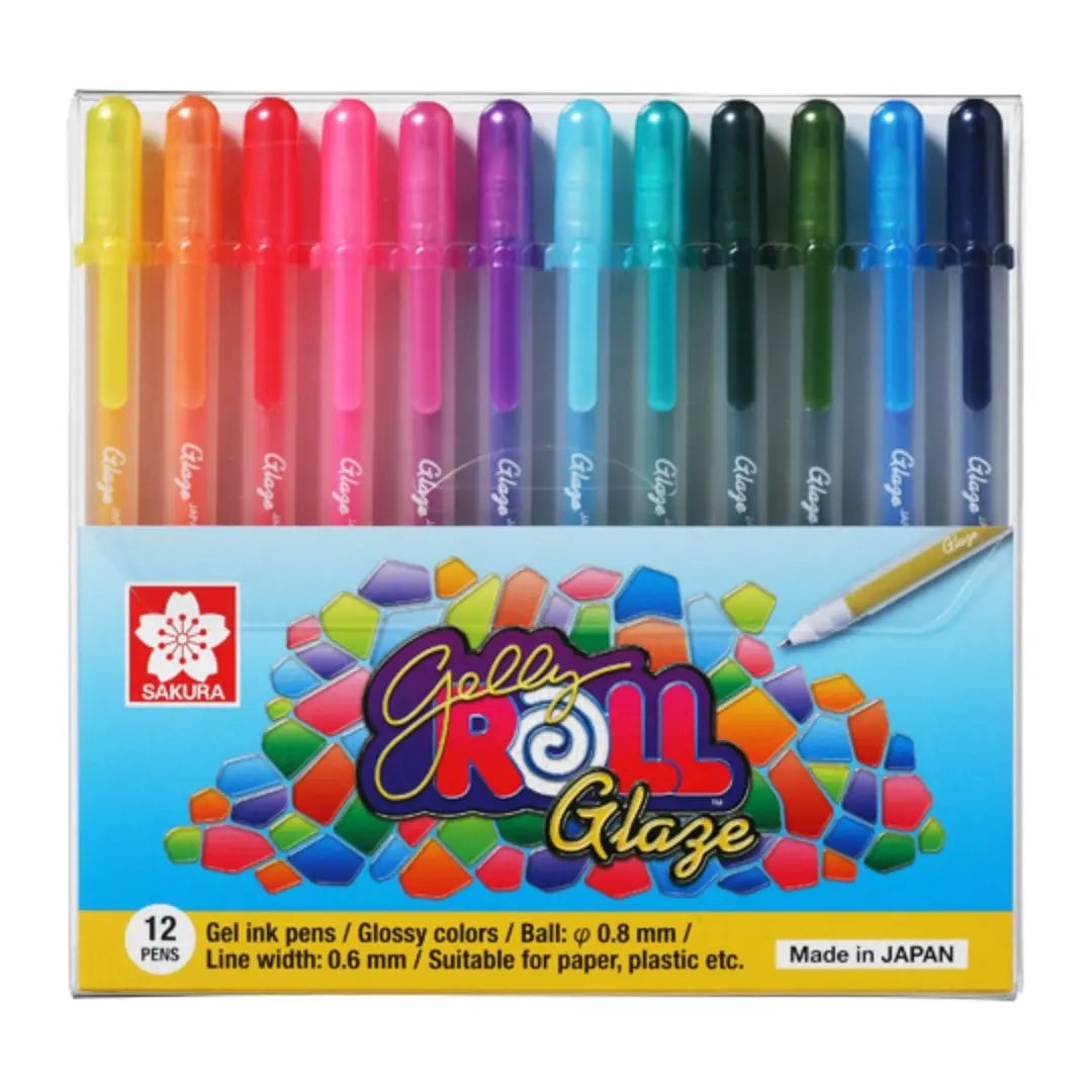 Sakura Gelly Roll - Set 12 Lápices Tinta Gel Glaze