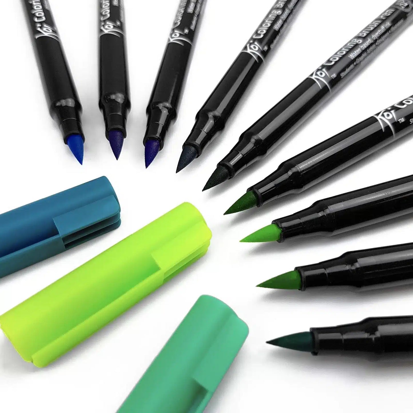 Brush Pen Koi 6 Colores Grises
