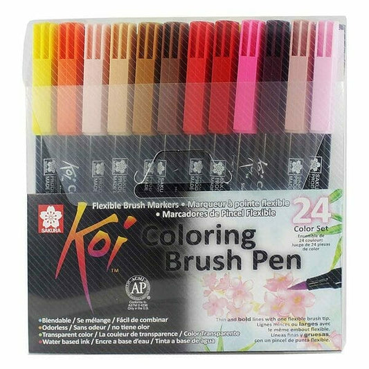 Brush Pen Koi 24 Colores Surtidos