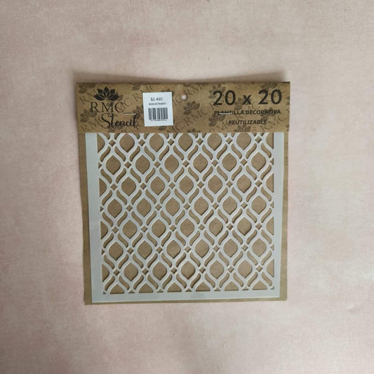 Stencil 20X20  Trama TANK01