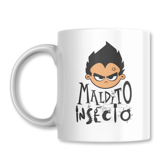 Vegeta Maldito Insecto Dragon Ball Z Taza 325ml