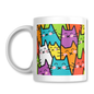 Gatos Kawaii Fiesta en Colores Taza 325ml