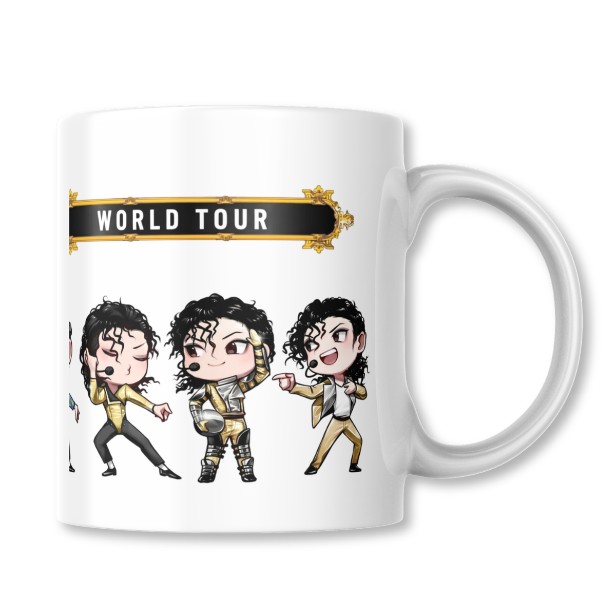 Michael Jackson World Tour Live Chibi Taza 325ml